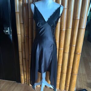 Guess by Marciano Elegant Black Satin Dress